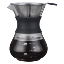 Cafetera de Goteo con Filtro de Acero Inoxidable y Aislamiento Térmico.