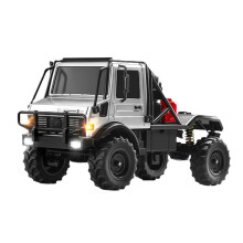 MN333 U4000 Coche RC 1/18 4WD Escalada Vehículo Todoterreno Simulación Ligero Metal Delantero Eléctrico Control Remoto Coche Plateado