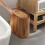 Bathroom Trash Can with Lid,Small Garbage Can,Trash Can Storage Bin for Bathroom, Bedroom, Kitchen, Office 3