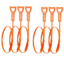 6er-Pack Reiniger, Haarentferner, Abflussverstopfungs-Entferner, Werkzeug, für Zuhause, Küche und Toilette, Rohrreiniger, Spülbecken, Haarreiniger