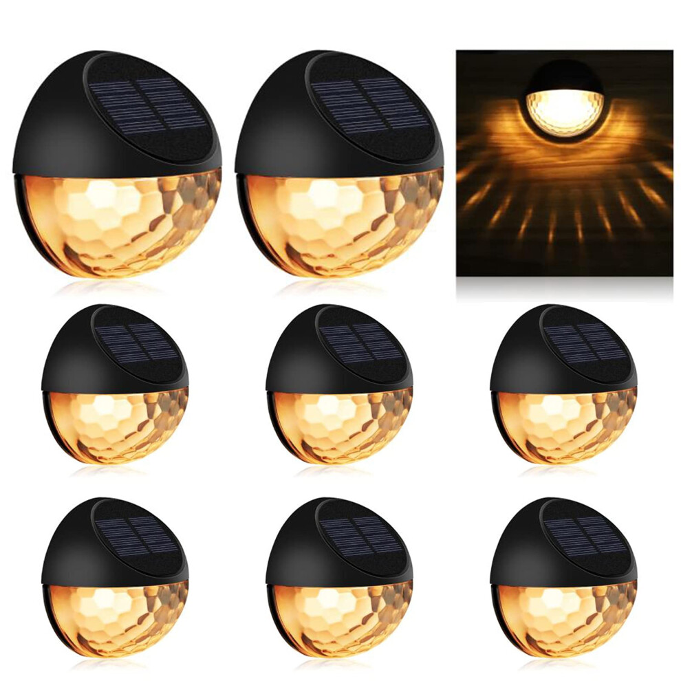 Kmashi Solar Fence Lights - Warm White (8Pack) For Garden, Fence, Patio Use 40553962