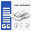 Wireless Keyboard USB Programmable 6 Keys for Efficient Gaming and Productivity with LED Backlighting 8