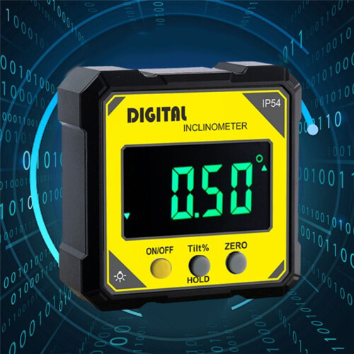 Digital Angle Gauge IP54 360  Measuring Digital Inclinometer Electronic Bevel Protractor with Magnetic Base 2