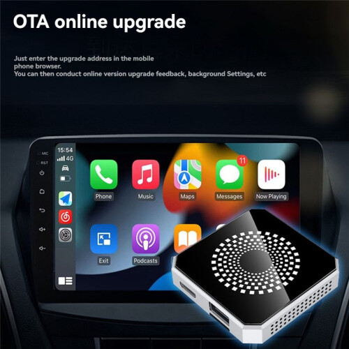 Wireless Carplay to Android AI Box Kit Carplay/Android Auto Android 13 Supports Split-Screen Interaction with HD Port,B 2