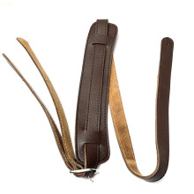 PU Leather Shoulder Pad Adjustable Length Acoustic Electric Folk Bass Guitar Strap Universal Guitar Shoulder Strap Brown