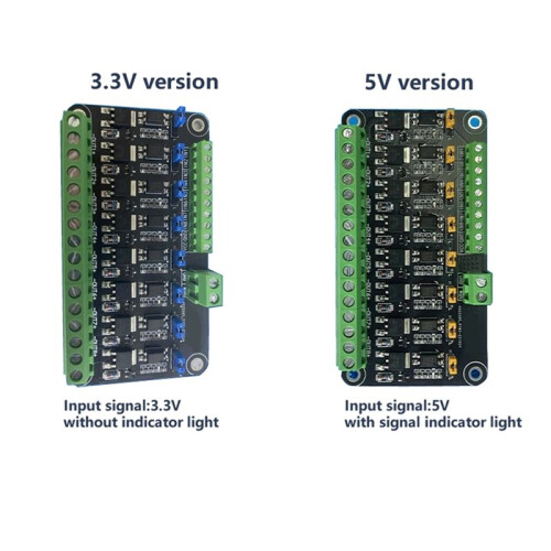 8 Channel MOSFET Microcontroller PLC Amplification Field-Effect Drive Tube Optocoupler Isolation PWM Control  A 2