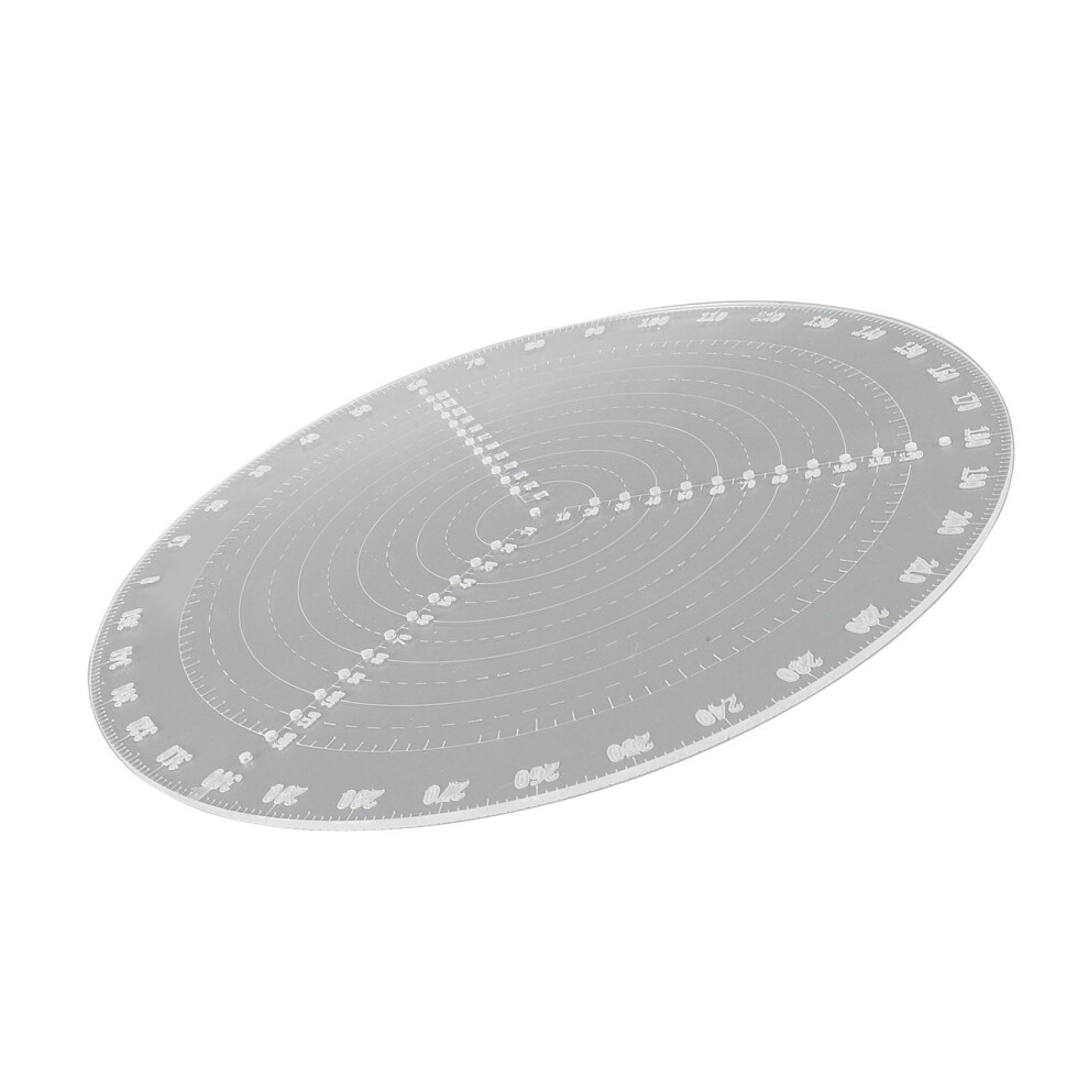 Round Center Finder Compass 300Mm, 10-150Mm Radius, Acrylic 5091384467584