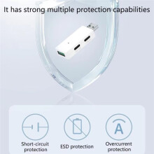 Industriell USB 2.0-Hubb med Isolatorport 3, 480 Mbps Dataöverföring, Automatisk Identifiering, R2LB Professional