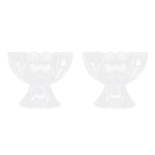 12Pcs Clear Glass Dessert Bowls Versatile Cocktail and Pudding Cups 2
