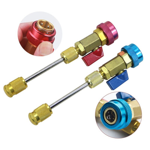 R134A Quick Valve Core Remover Installer Tool High Low Pressure Tool Air Conditioning System Tool 2