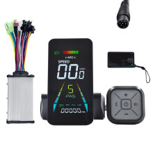 E-Bike NFC LCD Display Electric Scooter NFC Color Animated Meter 24V/36V/48V/60V UART Speedometer+36V 350W Controller A