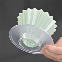 Handgefertigter Kaffeefilterbecher für Den Hausgebrauch, 1-2 Personen, Origami-Filterbecher, V-Förmiger Harz-Kuchenbecher