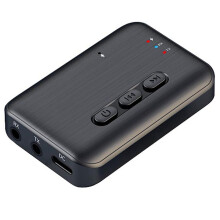 BT 5.3 Audio Transmitter Receiver 3.5mm AUX Music Receiver Support TF Card Wireless Adapter for Home Speakers Headphones