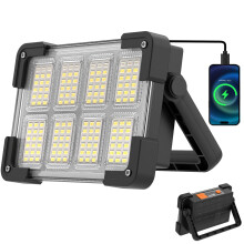 OHAYORI LED Rechargeable Work Light, Portable Floodlight with Power Bank, 4 Modes LED Rechargeable Spotlight, Waterproof Outdoor Emergency Light is a
