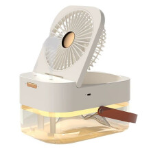 Misting Fan with Water Tank,Humidifier Air Cooling with Dual Misting Outlets,Portable USB Rechargeable for Home,Office