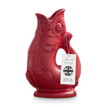 Wade Fish Jug, Handcrafted from Earthenware, Iconic UK Heritage, 1.2L, Red, WA967803RED