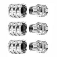 3pcs Garden Hose Quick Connect Fittings,3/4 Inch Water Hose Quick Connect Fittings,Quick Release Connector