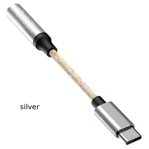 USB-C to 3.5mm Headphone Amplifier CX31993 Audio Interface Cable HiFi Audio Decoding Adapter Type C Converter Black 2