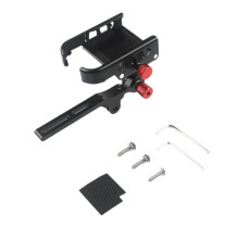 Soporte para TeléFono MóVil 2 en 1 para Bicicleta, Integrado en el Manillar, Soporte para Faro Delantero, Soporte para TeléFono de Bicicleta.