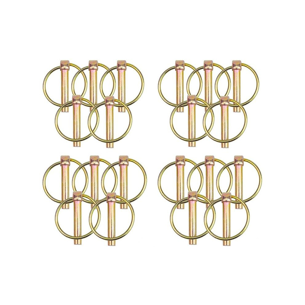 3/16Inch Linch Pin, Lynch Pin Disconnect Snap Pin For Farm Tractors Trailers Trucks Mowers Boat Kayak Pin Clips, 20Pcs 6031146262216