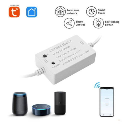 2PCS Tuya WiFi USB  USB   Controller WiFi Household Appliance Circuit Breaker  Controller Module 2