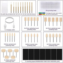 Polymer Clay Polishing Kit,Cordless Rotary Tool Kit,35-Speed Adjustable,Jewelry Making Kit,for Polymer Clay Molds