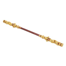 22 cm Ruyi Goldenes Metall-Stab Dekoratives Sammlerstück Kunsthandwerk
