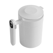Steel Travel Coffee Mug Automatic Stirrer with Digital Display Design Portable Stirring Mug Electric Mug for Coffee