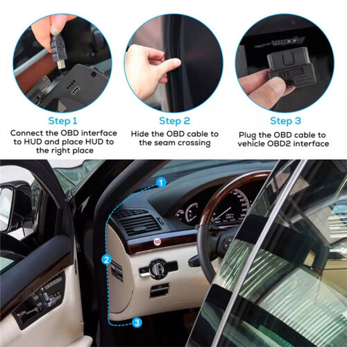 Car   Display OBD II+GPS  Gauge High Definition Speedometer OBD Fault Code Elimination Safe Driving 2