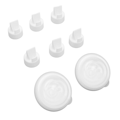 2pcs Backflow Protector & 6 White Duckbill Valves for Breastpump S2 S1 9 Plus Dew 350 1