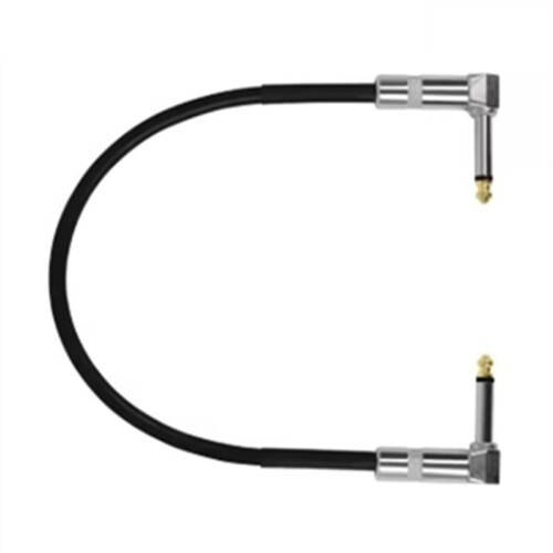 50cm Guitar Effects Pedal Cable Flat Patch Connector 6.35mm Plug Wire Adapter  Round