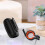Outdoor Portable Bicycle Riding Speaker Type-C USB Rechargeable Waterproof -Compatible for Scooter Black 7