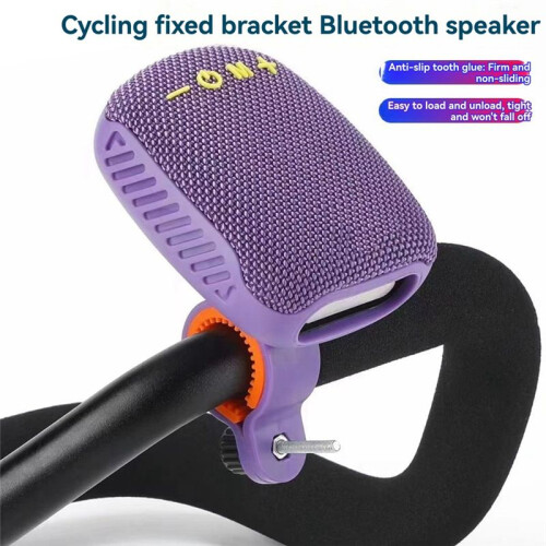 Outdoor Portable Bicycle Riding Speaker Type-C USB Rechargeable Waterproof -Compatible for Scooter Black 1