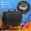 Fireproof Waterproof Document Bag with Lock,Portable Waterproof Document Organizer for Important File Travel Storage Box 4