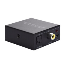 Coaxial Bi-Directional Audio Converter for Spdif Toslink to Coaxial Audio or Coaxial to Toslink Digital Audio Converter