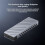 M2 SSD Case NVMe SSD Enclosure Adapter 10Gbps USB 3.2 Gen2 USB C External Enclosure Tool-Free 3
