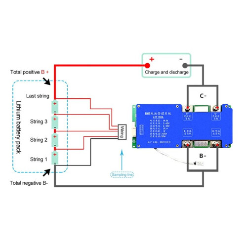 4S 100A Lifepo4 Battery Charging Protection Module Active Equalizer Board Battery Management System Power Battery 2