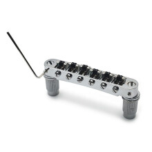 Tune-O-Matic Roller Saddle Gitarrbrygga LP-Stil Stämhjul och Låsning för LP 6-Strängade Gitarrer Elgitarr, A