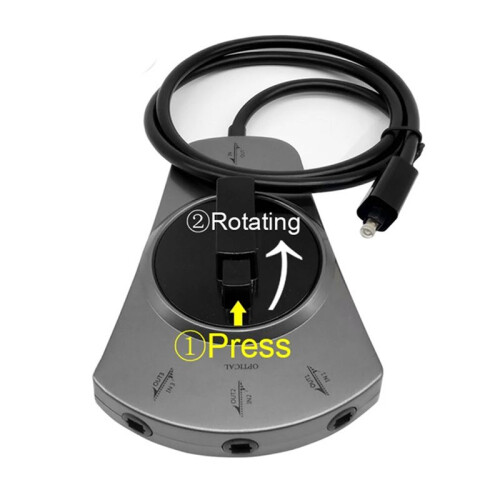 3-Way Digital Toslink  SPDIF Optical Audio  Toslink Cable Switcher Selector Hub Box for DVD CD Player 2