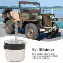 Kit Tergicristalli Elettrico Potente con Protezione Antiusura per Trattori, Barche da Pesca, ATV, UTV