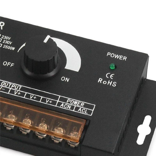 AC220V 2500W LED  0- Stepless Dimmer Single Color LED Strip Light Brightness Adjustment Controller 2