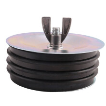 4 Inch Stalen Mechanische Testplug, Stevige Rioolreinigingsdop met Gegalvaniseerde Schroef en Vleugelmoer Geschikt voor de Meeste Gootsteenzwembaden