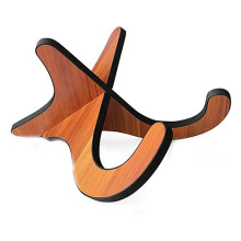 Support en Bois pour Instrument à Cordes Portable de Style X Frame avec RevêTement en Caoutchouc Souple pour Guitare Basse Classique Acoustique