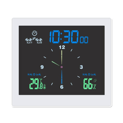 Bathroom Waterproof Wall Clock Shower Clocks Timer Digital Electronic Wall Clock Kitchen Washroom  White