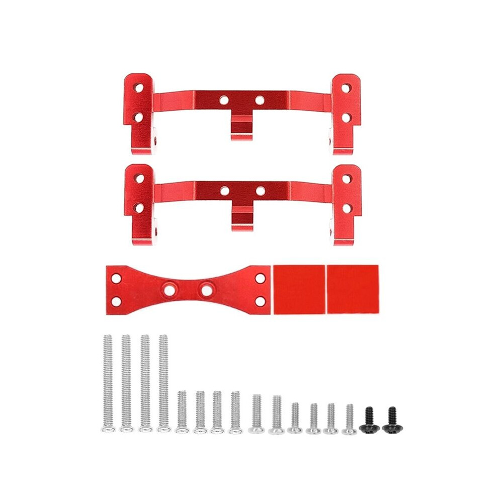 Metal Link Rod Mount Base And Axle Servo Bracket Mount For Wpl C14 C24 C34 C44 C54 1/16 Rc Car Upgrade Parts, Red 4713580628996