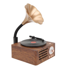 WoodGrain tocadiscos Bluetooth 1500mAh 138x112x150mm