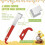 Bee Hive Tool for Beekeepers,Include J Hook Frame Lifter Scraper,Bee Hive Frame Grip Holder Lift,Wooden Beekeeping Brush 9