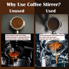 WDT Tool Espresso Magnetic Coffee Stirrer Distribution Tool per Espresso Stirrer Coffee Stirring Tool con Supporto