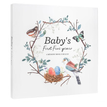 Babygeheugenboek Plakboek Fotoalbum Zwangerschapsdagboek Schattig Dier Aandenken Record Groeidagboek Handaccount C