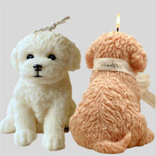 Large Teddy Candle Mold Cute Dog Silicone Mold for Soap Soy Wax Epoxy Resin DIY Handcraft Party Dinner Ornaments